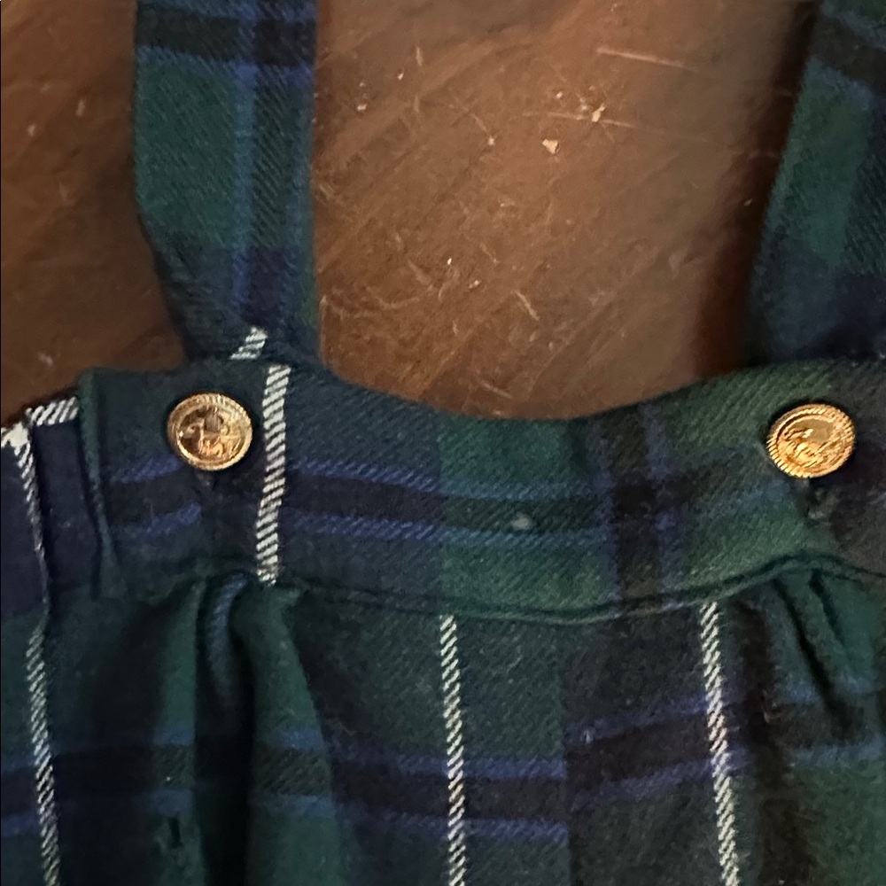 Pristine Made in Scotland Black Watch Tartan Cottontail Suspender Shorts 1 - Picture 3 of 6